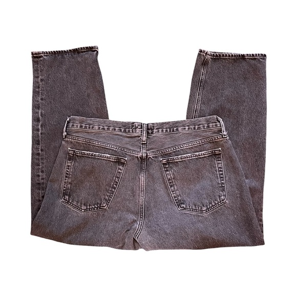 AGOLDE Wyman Mid Rise Straight Leg Vintage Ankle Faded Black Denim Jean Size 32 - Picture 6 of 12